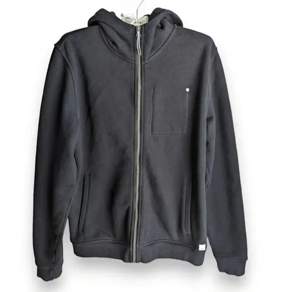 Vuori Men's Seaside full zip hoodie in Black size M - Picture 2 of 9